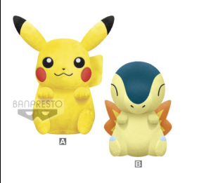 眼镜厂  精灵宝可梦带上我 比卡超&火球鼠毛公仔 800日元（HBP-16269）