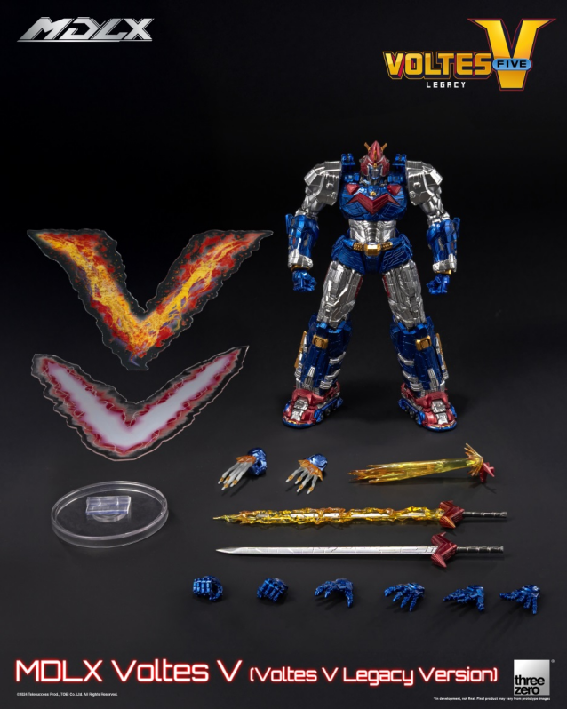threezero《超电磁机器人 雷霆V：传承》 超电磁机器人 雷霆V MDLX系列收藏级可动模型 480元（3Z0666）