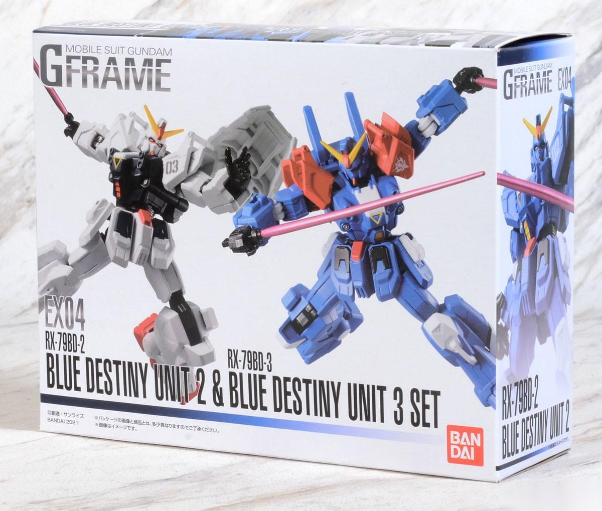 糖果盒蛋  G-FRAME  EX04 機動戰士高達蒼藍命運 蒼藍命運二號機&蒼藍命運三號機套裝 3600日元（HCT-58327WO）