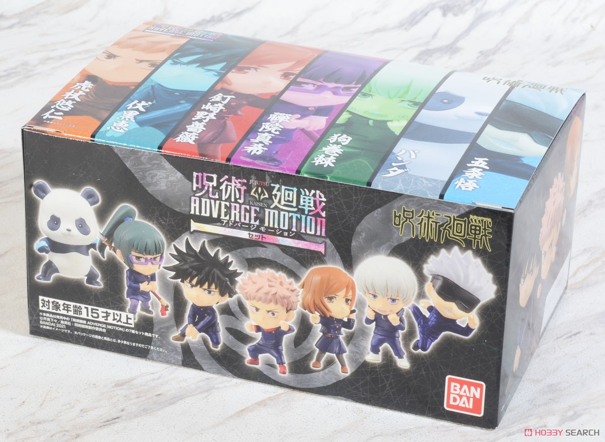 糖果盒蛋  咒術回戰 ADVERGE MOTION 角色造型系列 套裝 3500日元（HCT-70045WO）