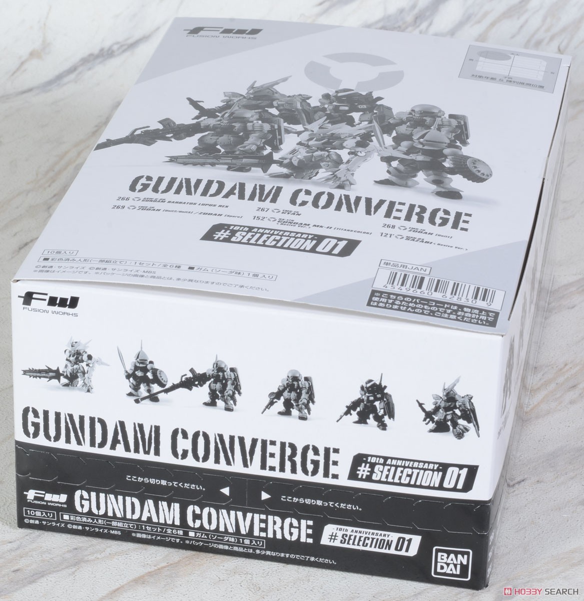 糖果盒蛋 FW 機動戰士高達 收藏系列 10週年 精選收藏版第一彈 550日元（HCT-62830WO）