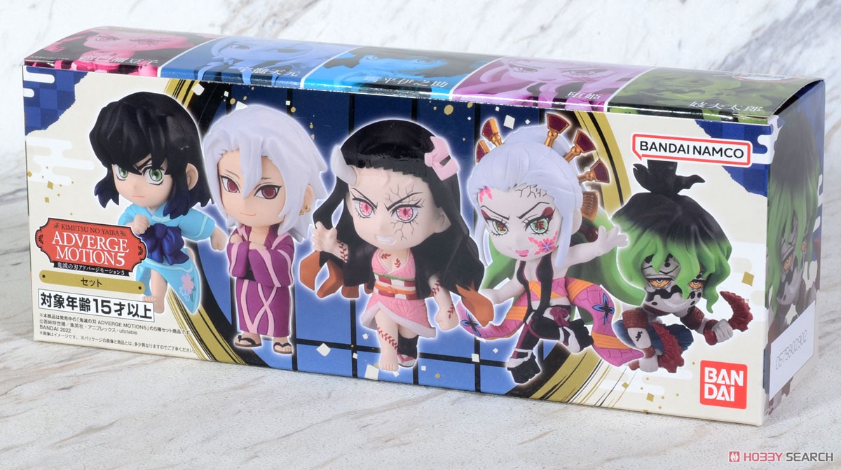 糖果盒蛋 鬼滅之刃  ADVERGE MOTION套裝 第五彈 2750日元（HCT-73750WO）