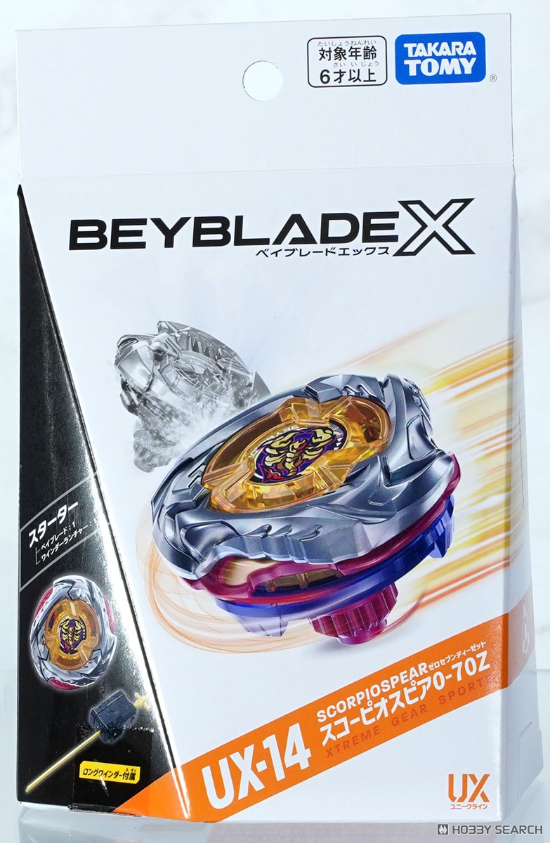TAKARA TOMY BEYBLADE 霸旋陀螺 UX-14 天蝎長矛 2200日元（TAL-958499）