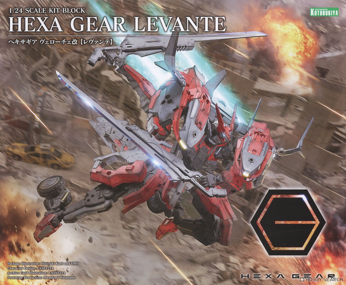 壽屋 拼裝模型 六角機牙  VELOCE改 LEVANTE 285元（KTB-HG135）