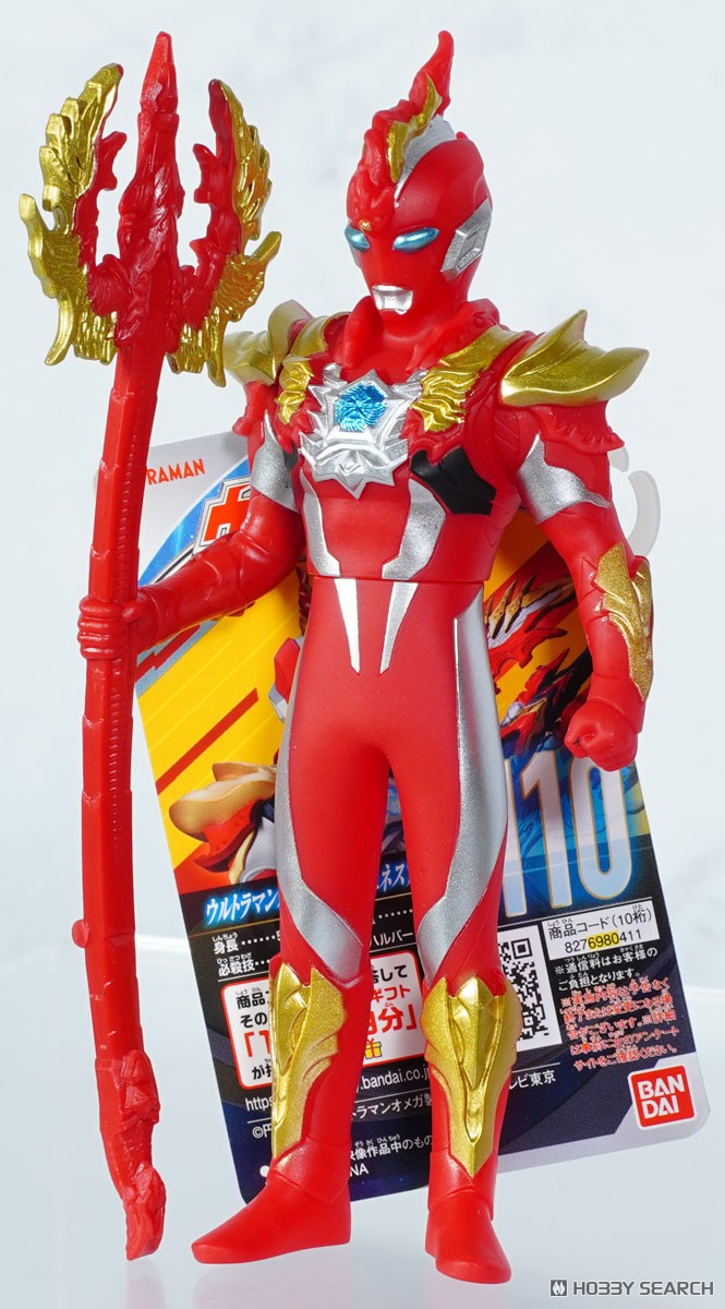 奧特曼英雄軟膠系列 110 奥美迦奧特曼 奧美迦 瓦爾傑內斯 朱雀裝甲 59元（HUM-80411）