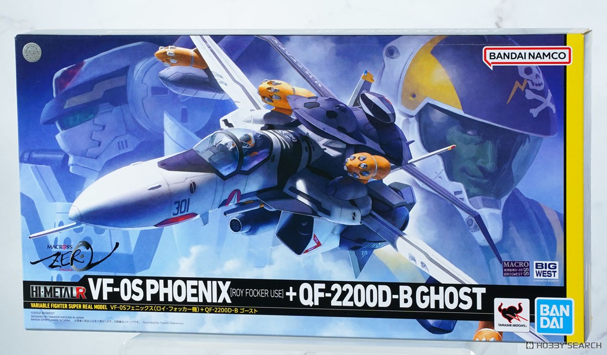 HI-METAL R 超時空要塞 VF-0S 菲尼克斯 羅伊 福卡機&QF-2200D-B幽靈 16000日元（HSC-69257）