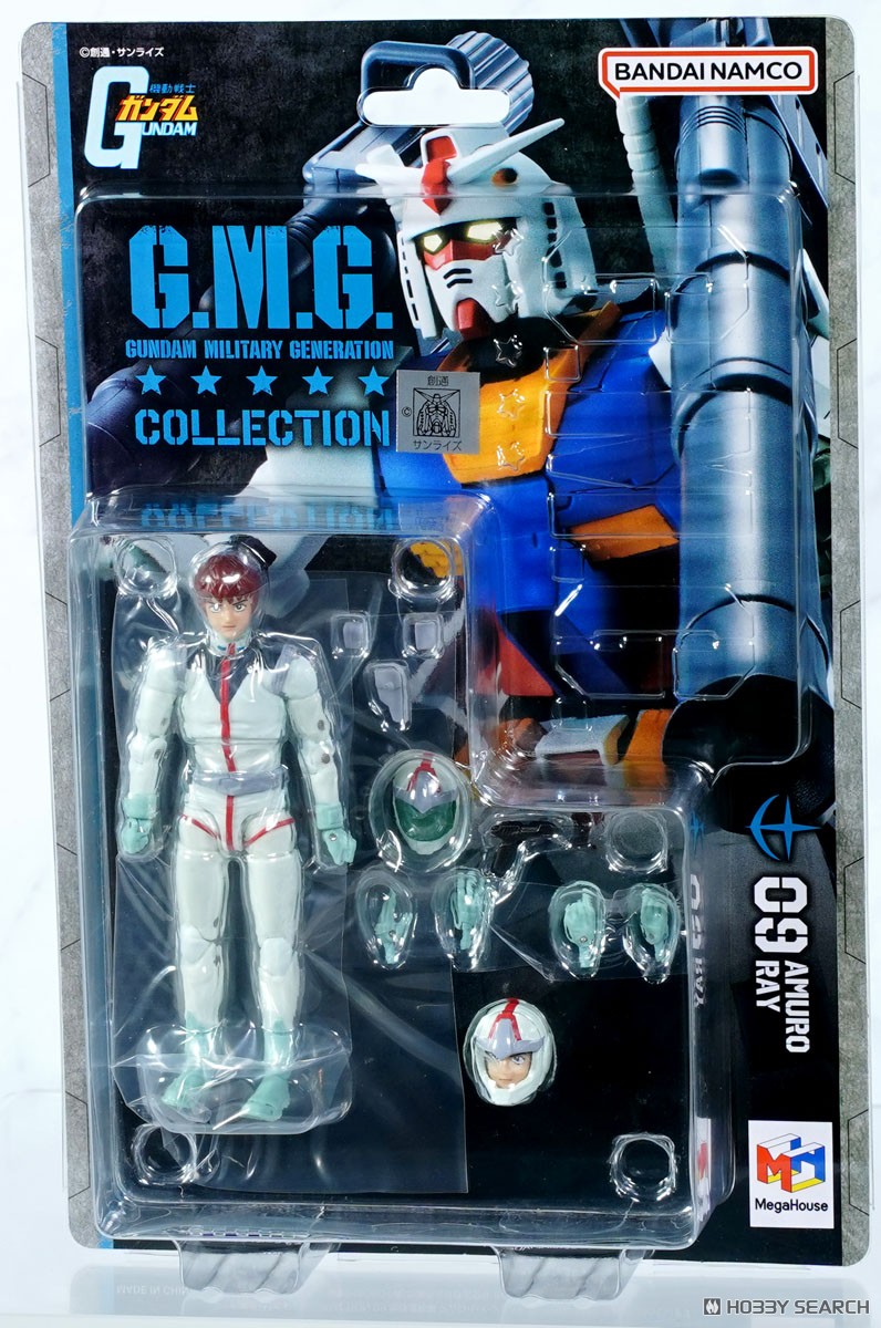 Mega House GMG COLLECTION 09 機動戰士高達 地球聯邦軍 阿姆羅 雷 3500日元（HMG-84649）