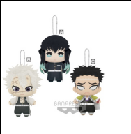 鬼灭之刃 毛公仔 柱登场编～霞柱・风柱・岩柱 583日元(HBP-16374)