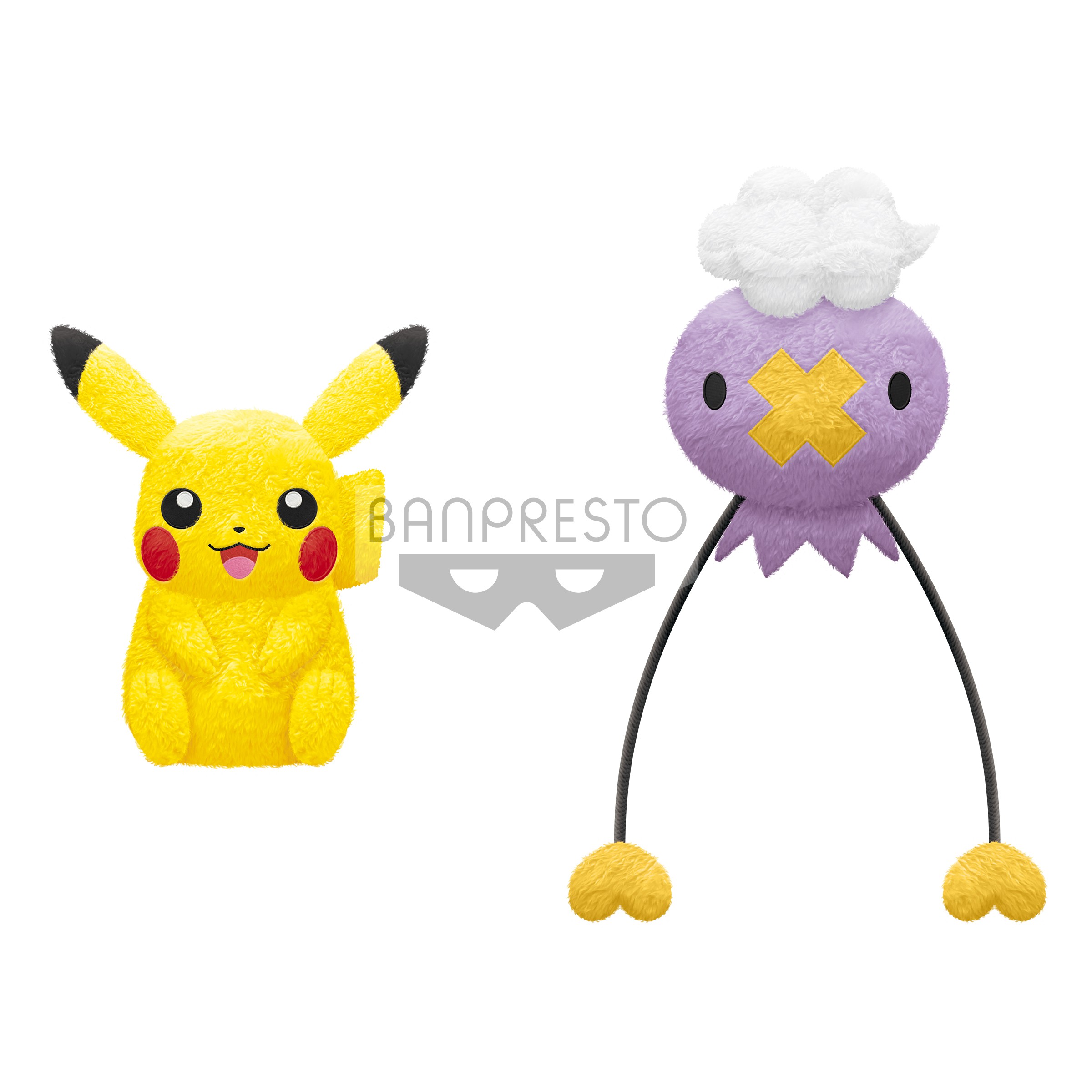 眼镜厂精灵宝可梦 皮卡超 飘飘球 毛公仔-混箱108元(HBP-17929)