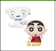 眼镜厂 蜡笔小新 毛公仔 和小白一起-混箱  800日元 （HBP-17150）
