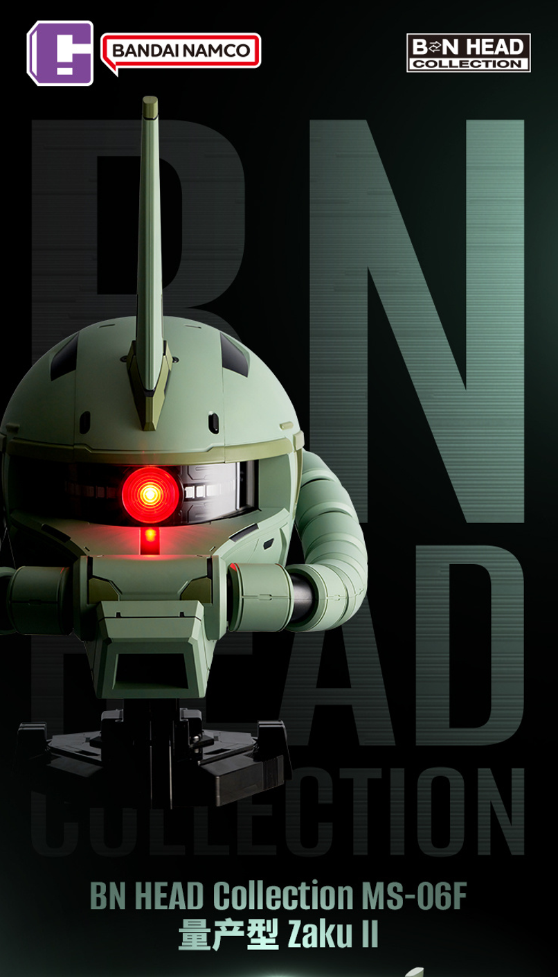 原创 限定 BN HEAD Collection MS-06F 量产型Zaku II 1299元（HBP-59202）