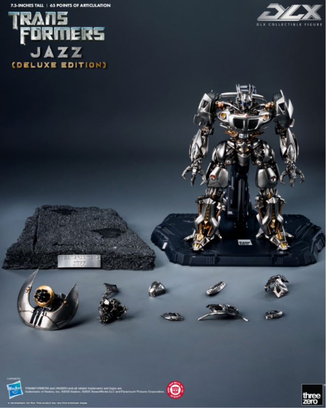 threezero 《变形金刚》DLX系列爵士豪华版收藏级可动模型 1710元（3Z1046）