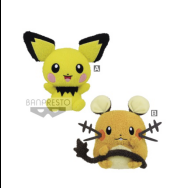 精灵宝可梦 宠物拥抱 比超&电电鼠 毛公仔 800日元(HBP-16360)