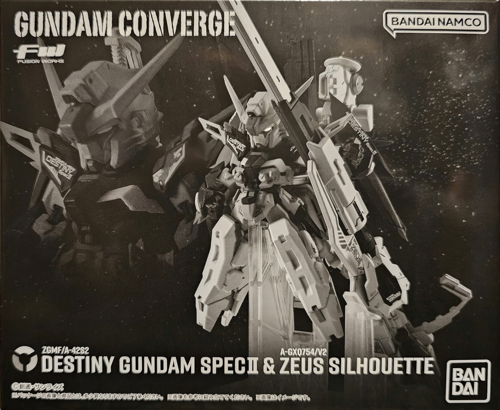 限定 糖果盒蛋 FW 機動戰士高達 CORE 機動戰士高達SEED FREEDOM 命運高達SpecⅡ&宙斯魅影套裝 7250日元（HCT-91485WO）