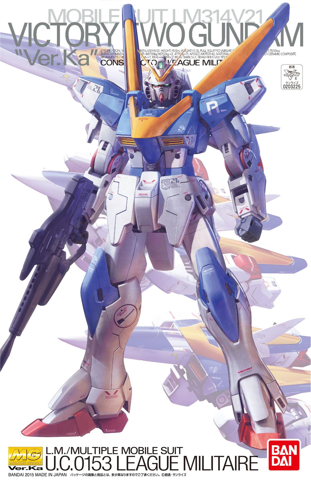 模型 MG 1/100 机动战士高达V V2高达 Ver KA  4500日元 （HGD-5063048）