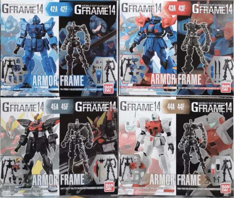 糖果盒蛋 G-FRAME 機動戰士高達 套裝 第14彈 1000日元（HCT-58328WO）