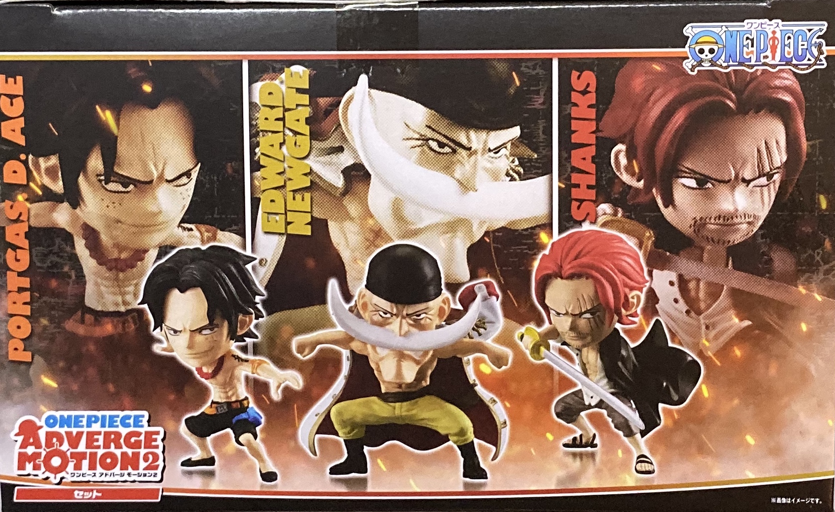 糖果盒蛋 海賊王 ADVERGE MOTION 角色造型系列 第二彈 套裝 3000日圓（HCT-42423WO）