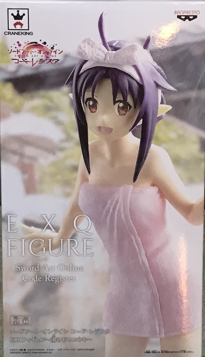 眼鏡廠 EXQ 刀劍神域 代碼寄存器 優紀 浴巾Ver 800日圓（HBP-39149）