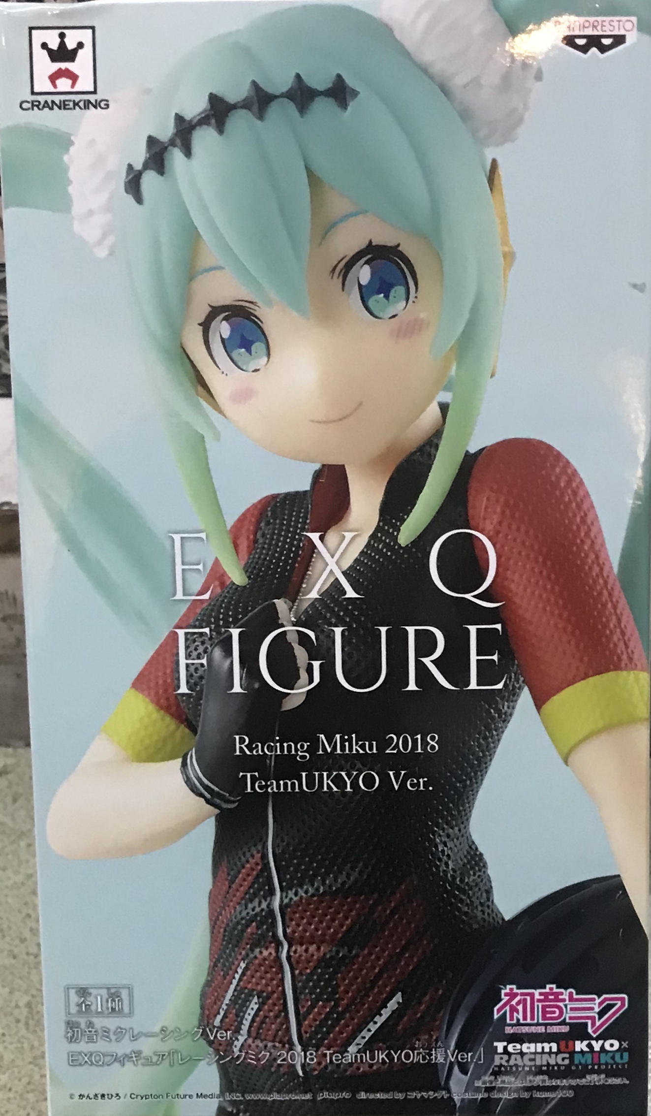 眼鏡廠 EXQ 初音未來 賽車 2018 TeamUKYO應援Ver 800日圓（HBP-39224）