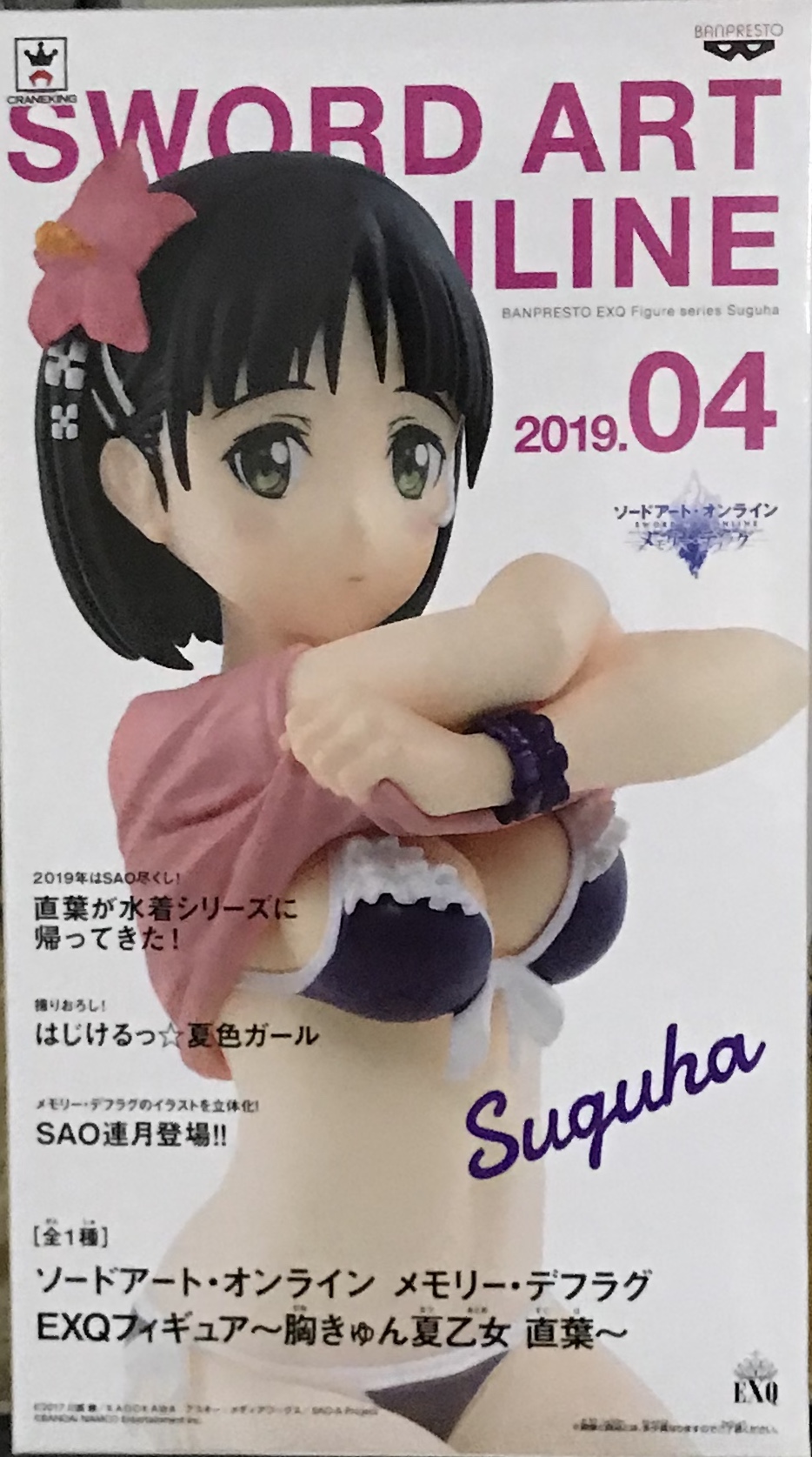 眼鏡廠 EXQ 刀劍神域 記憶重組 直葉 泳衣Ver 800日圓（HBP-39300）