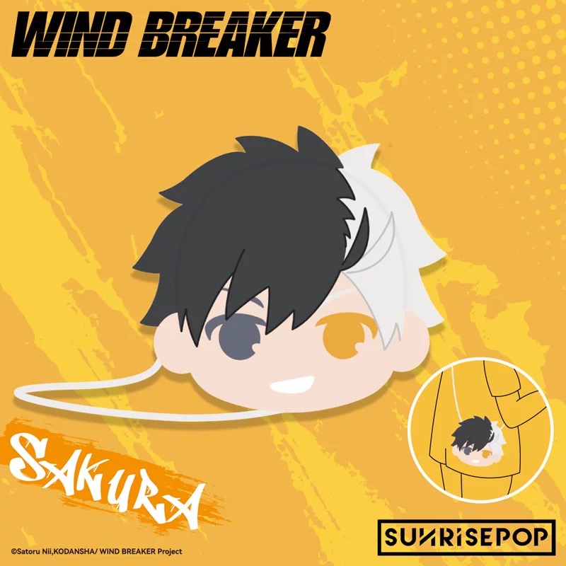 SUNRISEPOP ANI-TWO  防風少年 角色造型斜挎包 櫻遙 99元（SRE-WBTB001）