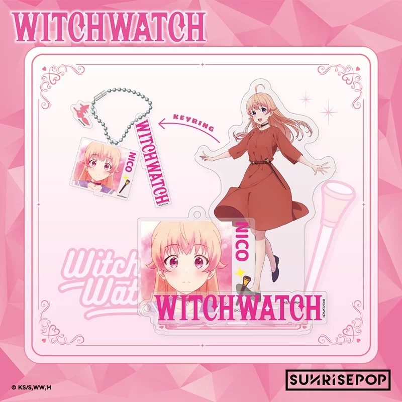 SUNRISEPOP ANI-TWO 魔女與使魔 角色造型亞克力立牌01 妮可 89元（SRE-WWAC005）