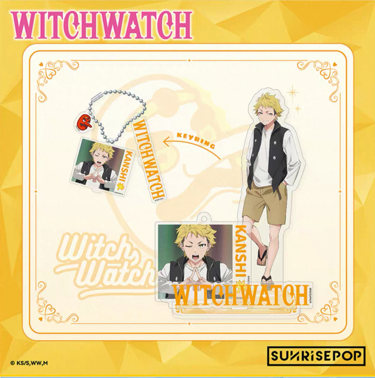 SUNRISEPOP ANI-TWO 魔女與使魔 角色造型亞克力立牌01 監志 89元（SRE-WWAC007）