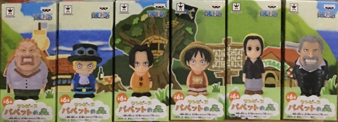 眼鏡廠 WCF 世界人物收藏系列 海賊王 木偶森林 亲子互动手指人形  280日圓（HBP-36743）