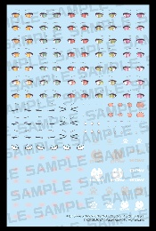 寿屋拼装模型 女神装置 MSG PUNI☆MOFU 银狼 眼部水贴套装1000日元(KP852)