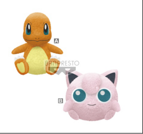 眼镜厂  精灵宝可梦小火龙&胖丁 毛公仔 800日元（HBP-16271）