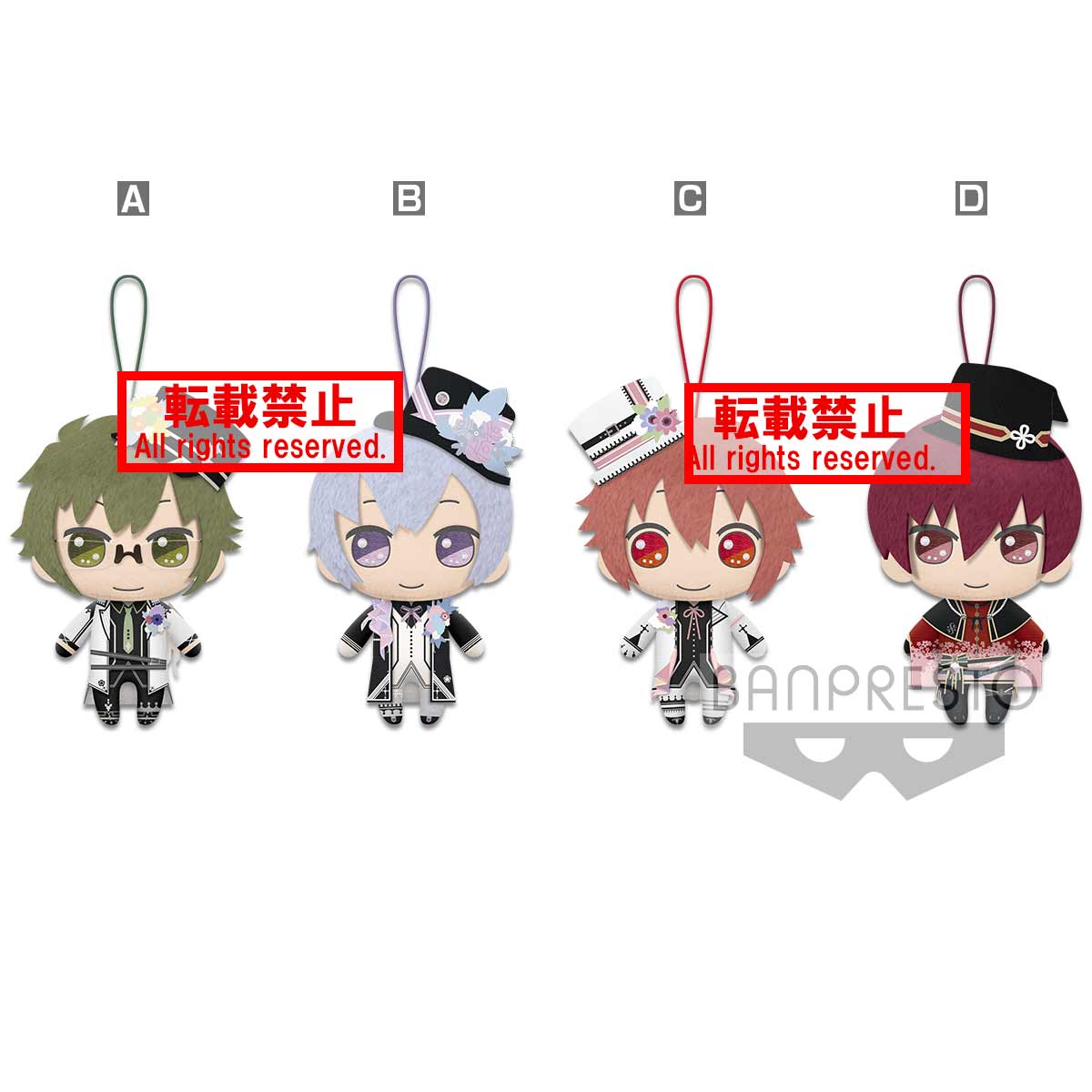 眼镜厂 偶像7 毛公仔  2019 Anniversary ver 第一弹 583日元（HBP-16825）