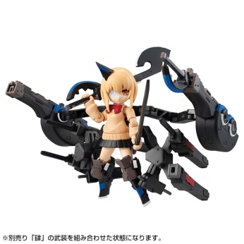 MegaHouse桌面武装 重兵装型 女子高中生 第二分队 第三弹5980日元(HMG-83320)