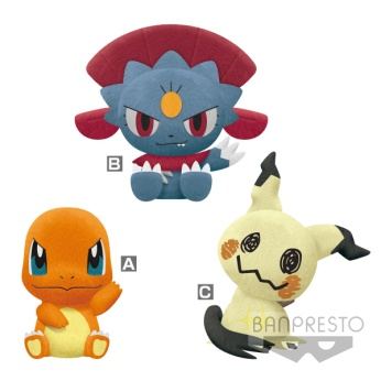 眼镜厂精灵宝可梦 爪子 小火龙 玛纽拉 迷拟Q 毛公仔-混箱109元（HBP-18506)