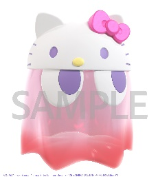 MegaHouseChibi收藏手办DX 吃豆人×三丽鸥角色 幽灵Hello Kitty 透明色ver.3000日元（HMG-846236)