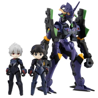 MegaHouse限定 桌面武装 新世纪福音战士 新剧场版 碇真嗣&渚薰&EVA13号机11800日元(HMG-83292)