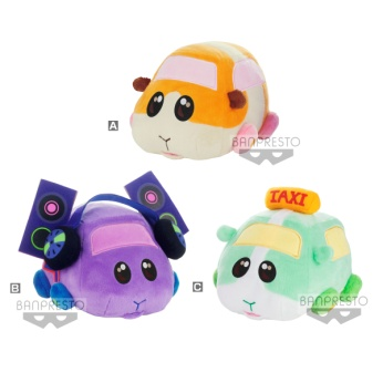 眼镜厂PUI PUI 天竺鼠车车 毛公仔-混箱91元（HBP-18492)