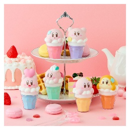 糖果盒蛋【海外单独再贩】万代 角色拿铁艺术小盒 星之卡比 （无口香糖）-混箱420日元（HCT-92115WO）